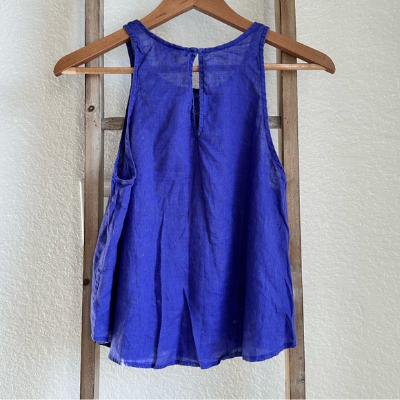 Anthropologie Maeve Linen purple "Joya" Swing Tank sz: XS - Picture 5 of 6